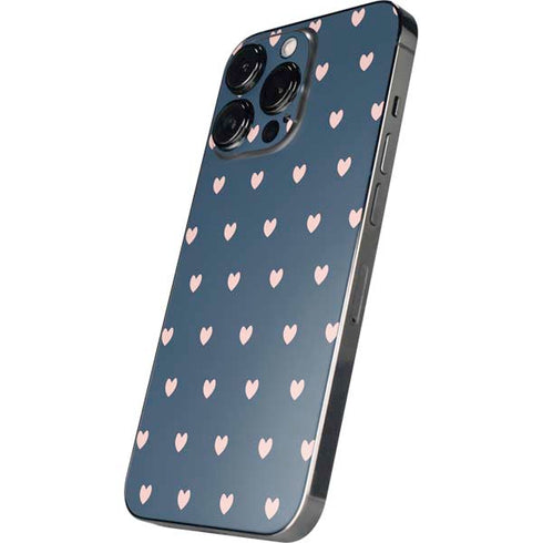 Blue and Pink Hearts iPhone 16 Pro Skin